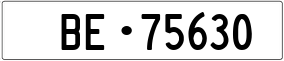 Truck License Plate